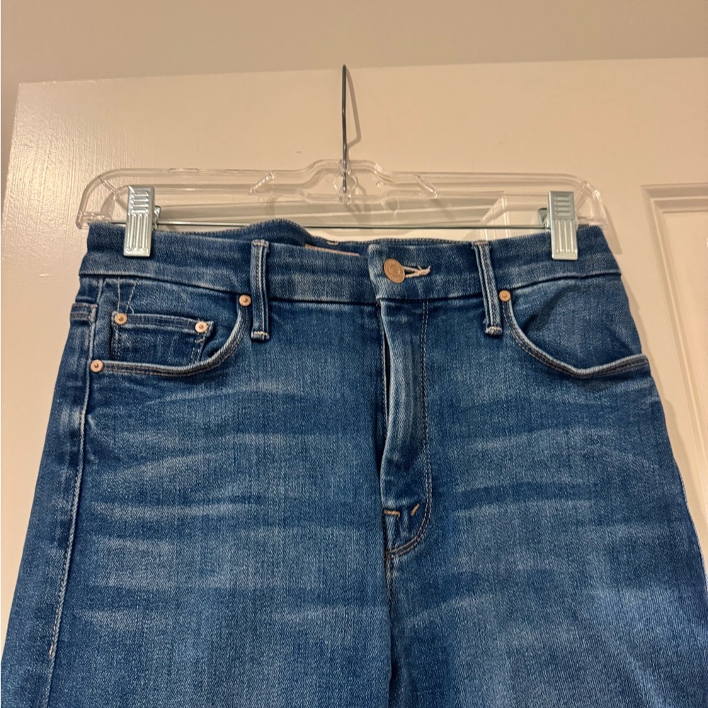 Women's Blue Denim Pants - Picture 2 of 3